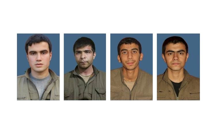 Zap-Avaşin’de hayatını kaybeden 4 PKK’linin kimlikleri açıklandı