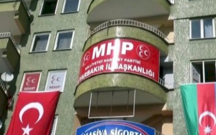 Dün kapatılan MHP Diyarbakır il örgütüne operasyon düzenlendi