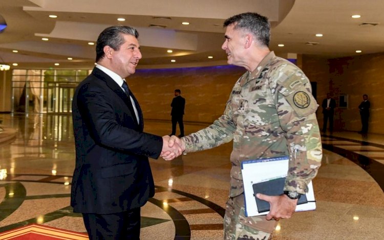 Mesrur Barzani, Uluslararası Koalisyon Genel Komutanı ile bir araya geldi