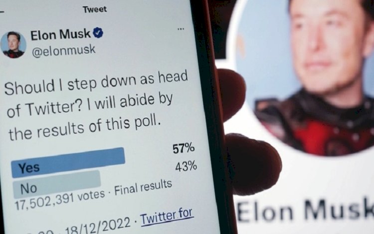 Elon Musk'ın anketine katılanların yarısından fazlası Twitter yöneticiliğini bırakmasını istedi