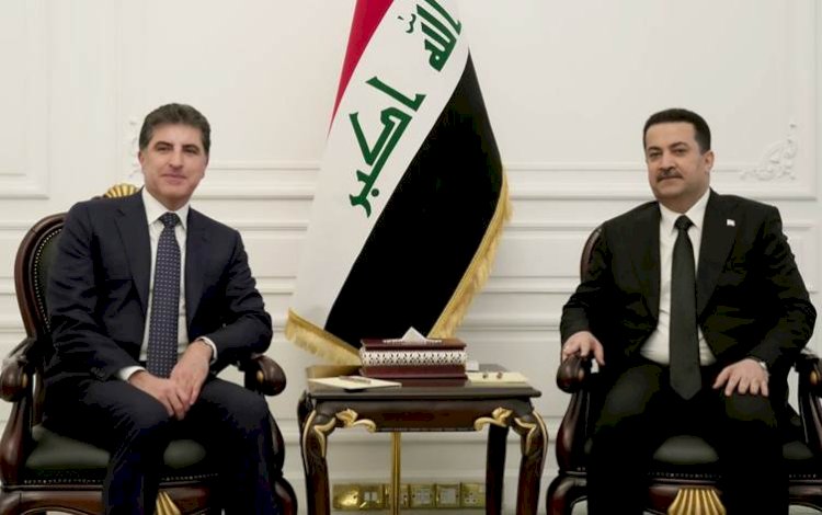 Başkan Neçirvan Barzani Bağdat'ta Irak Başbakanı Sudani ile görüştü