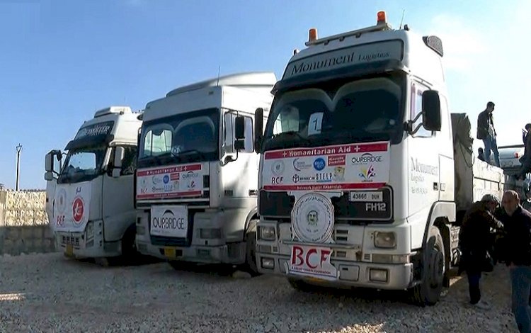 Barzani Yardım Vakfı’nın bir konvoyu daha Afrin’e ulaştı