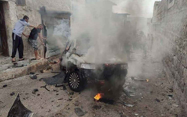 Afrin’de bomba yüklü araç patladı
