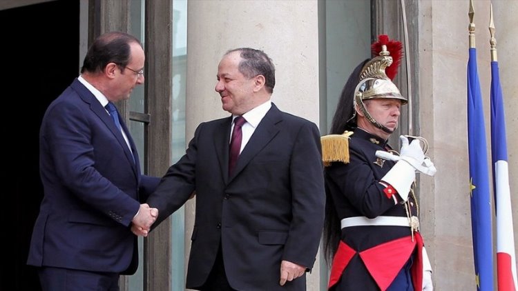 Fransa Cumhurbaşkanı Hollande ile Başkan Barzani görüşmesi başladı