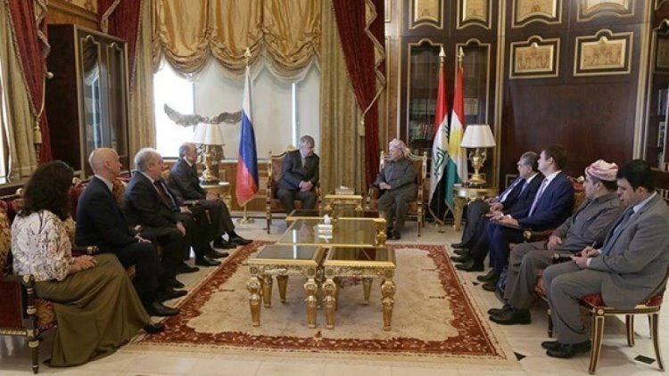 Başkan Barzani,Rus Dişişleri Bakanlığı heyetini kabul etti.