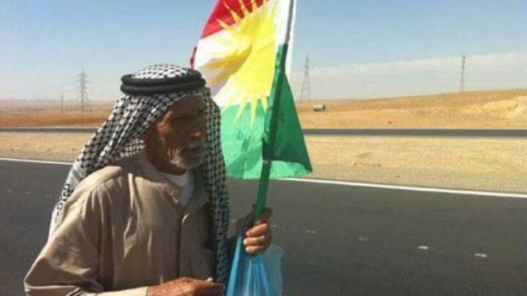 Kerküklü Araplardan Kürdistan bayrağına destek