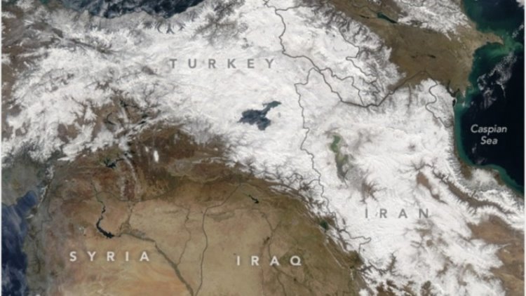 NASA Büyük Kürdistan haritasını yayınladı