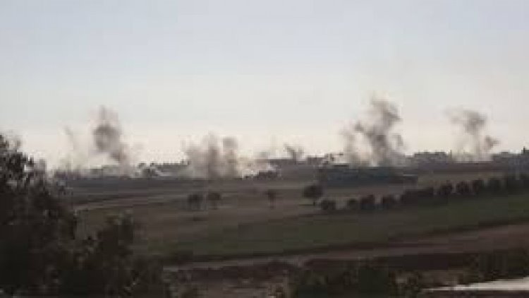 Türk ordusundan Efrîn ve Şehba'daki köylere köylere top atışı