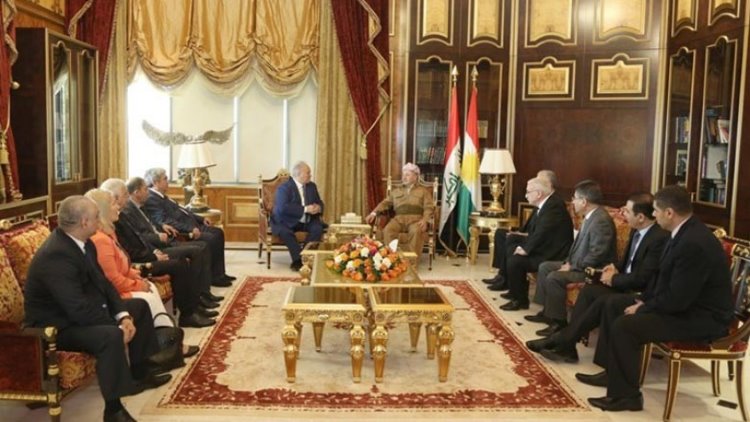 Başkan Barzan eski Sovyet ülkelerinin Kürt temsilcilerini kabul etti,