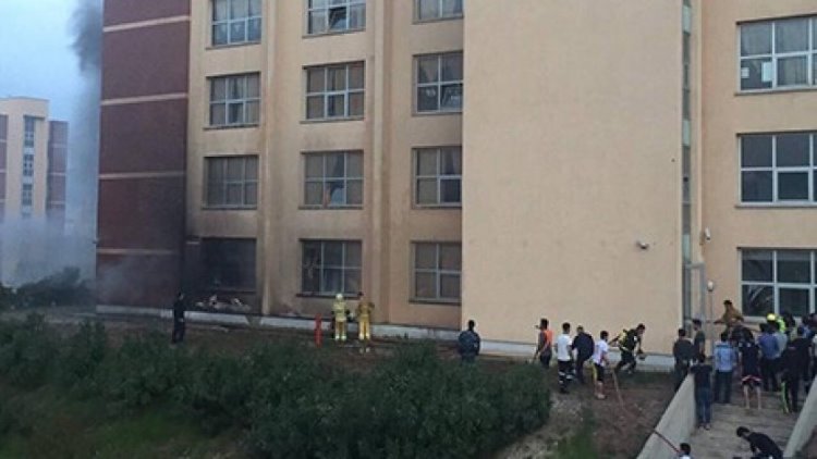 Süleymaniye Üniversitesi Öğrenci Yurdunda yangın