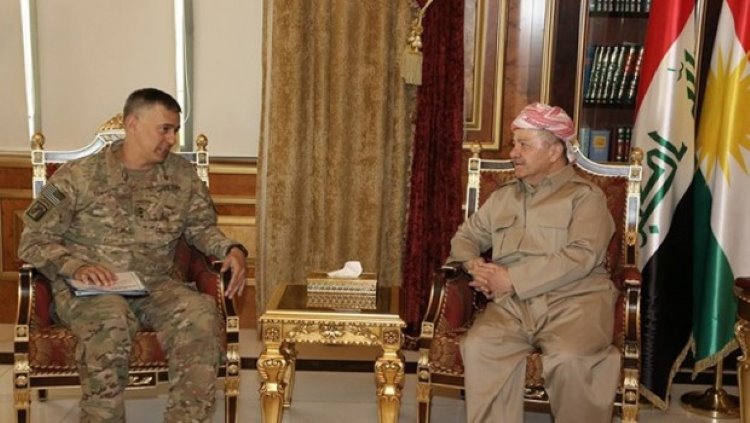 Başkan Mesud Barzani, Koalisyon Güçleri Komutanı ile görüştü