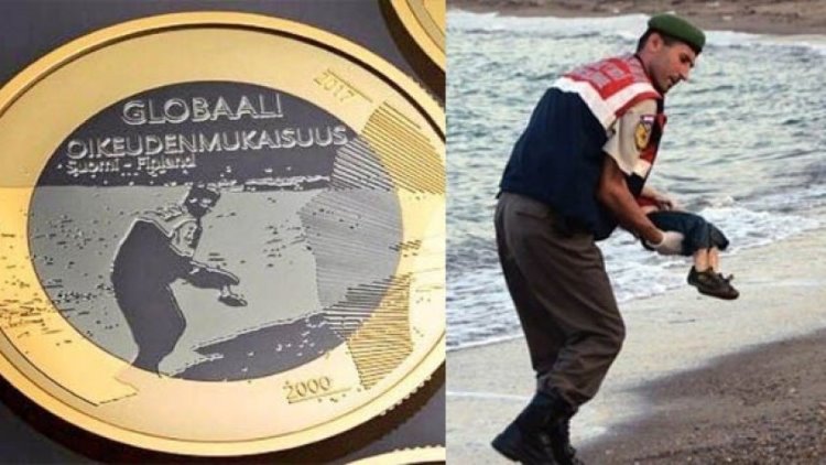 Finlandiya parasına Alan Kurdi'yi koydu