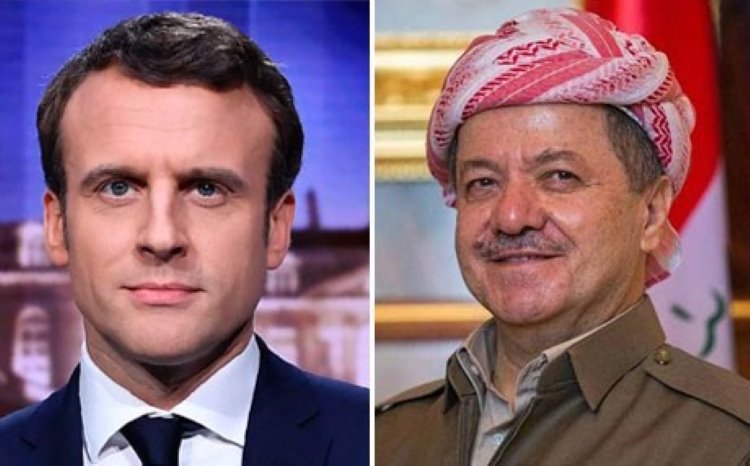 Başkan Barzani'den Macron'a kutlama mesajı