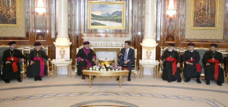 Neçirvan Barzani Asuri Doğu Kilisesinin ruhani liderini kabul etti