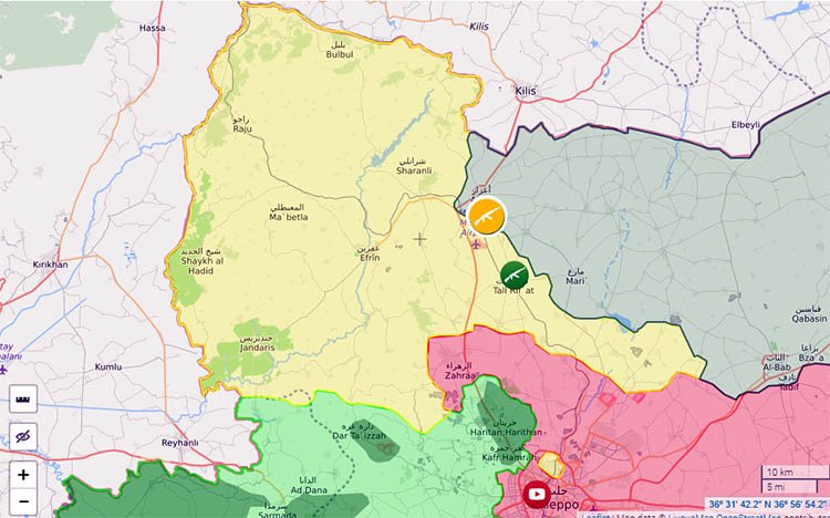 Türkiye destekli El-Nusra, Efrin'e saldırdı