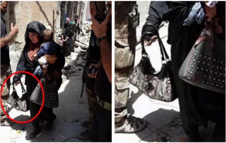 IŞİD'in kadın militanı kucağındaki çocukla birlikte kendini patlattı
