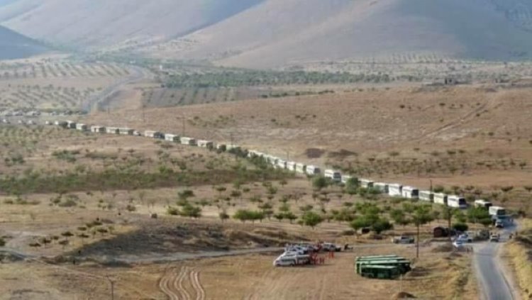 IŞİD konvoyu Badiye'de sıkıştı