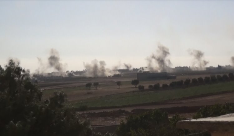 Türk ordusu Efrin köylerini bombalıyor