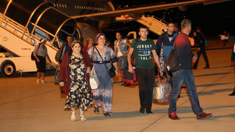 Ahıska Türklerinden yeni bir kafile daha Erzincan'a geldi