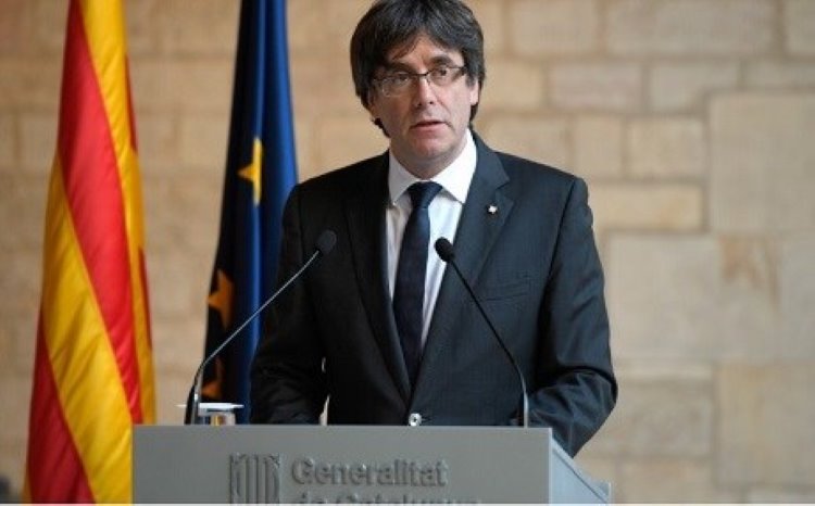 Katalan lider Carles Puigdemont,Belçika,Brüksel'de