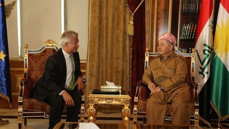 Başkan Barzani, Avrupa Birliği,AB heyetini kabul etti 