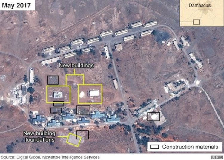 İran Suriye'de,Şam'ın güneyine, İsrail kontrolündeki Golan Tepeleri'nden 50 kilometre uzağa kalıcı bir askeri üs kurdu