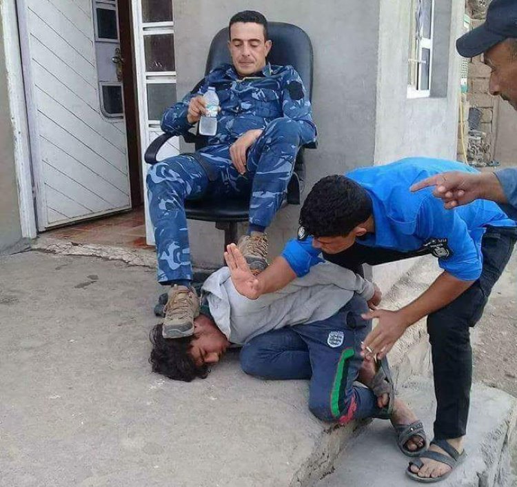 Kerkük'te Irak polisinin Kürtlere yaptığı zulmün resmi