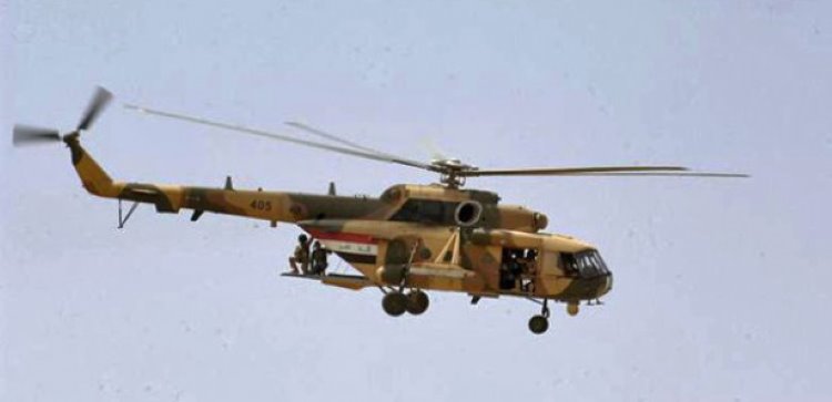 Irak'a ait askeri helikopter düştü 3 yetkinin öldüğü belirtildi