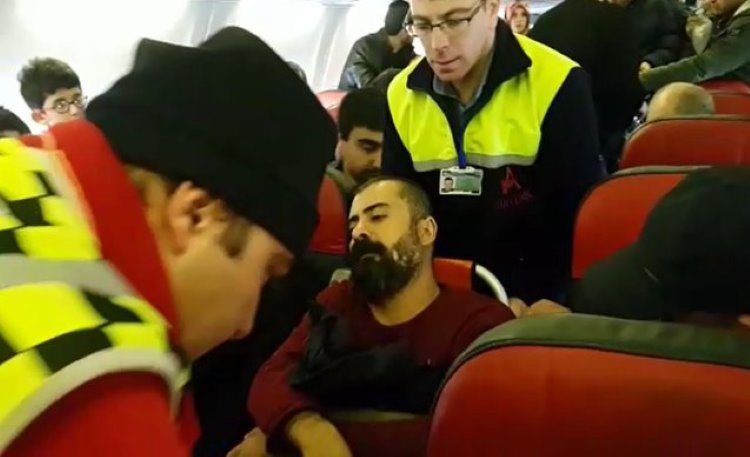 Amedspor doktoru uçakta kalp krizi geçiren yolcuyu hayata döndürdü