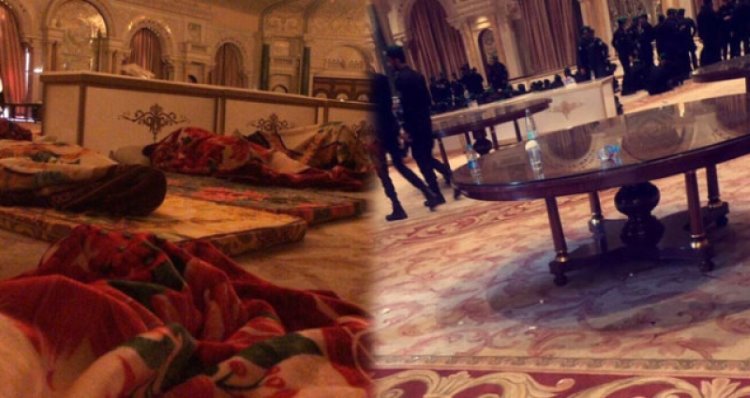 Suudi Arabistan'da Prens ve bakanların tutulduğu otelden ilk görüntü