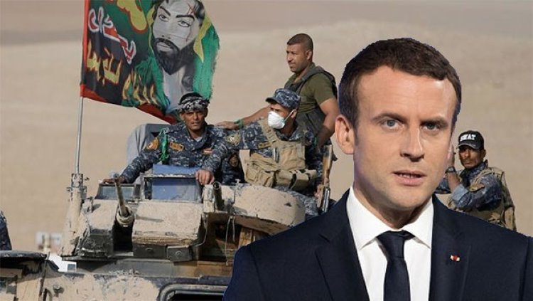 Macron'un 'Haşdi Şabi dağıtılsın' açıklamasına Bağdat'tan tepki