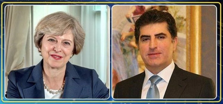 İngiltere’den Başbakan Barzani’ye davet,Barzani ile May telefonda görüştü