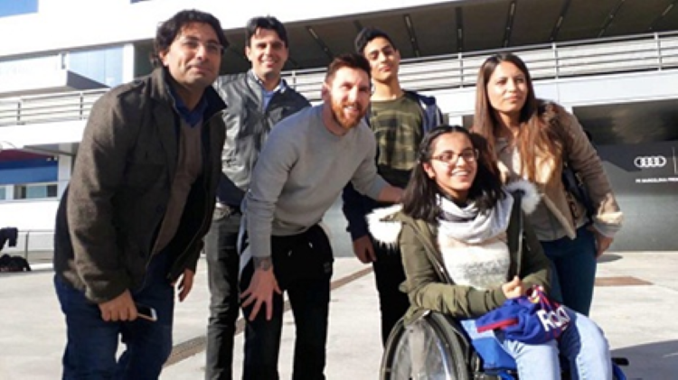 Rojavalı Kürt kızı Barcelona'nın resmi davetiyle Messi’nin konuğu oldu