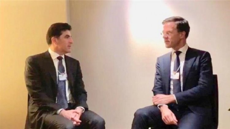 Başbakan Neçirvan Barzani, Hollanda Başbakanı ile görüştü