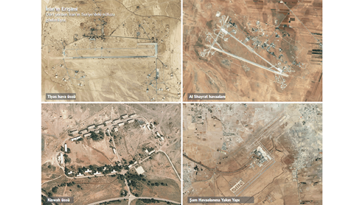 N.Y.Times İran'ın Suriye'de bulunan üslerinin görüntülerini yayınladı!