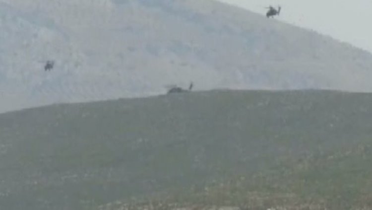 Afrin'de düşen helikopterde 2 asker hayatını kaybetti