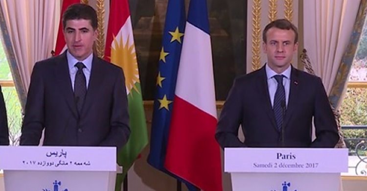 Başbakan Barzani’den Fransa Cumhurbaşkanı Macron’a teşekkür 