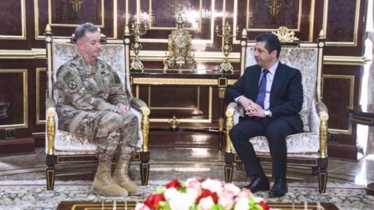 Uluslararası Koalisyonun yeni komutanı Walter Payet Kürdistan'da Mesrur Barzani ile görüştü