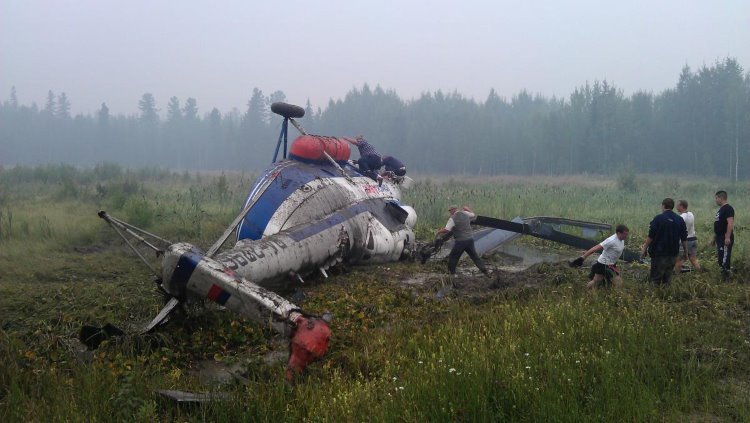Rusya’da helikopter düştü 6 kişi yaşamını yitirdi.