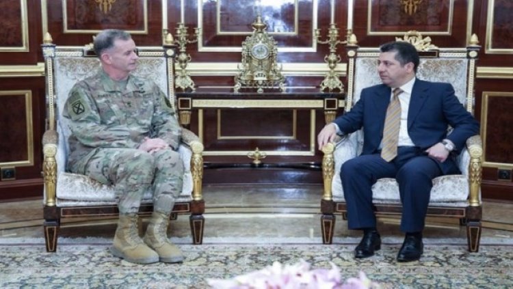 Mesrur Barzani, Koolisyon komutanını kabul etti: Barzani IŞİD'in hareketliliği tehlikeli boyuta ulaştı