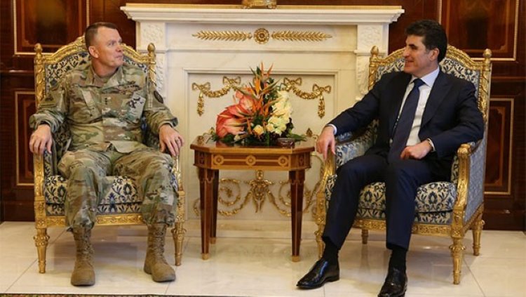 Başbakan Neçirvan Barzani, ABD’li General Paul Funk ve beraberindeki heyetle görüştü
