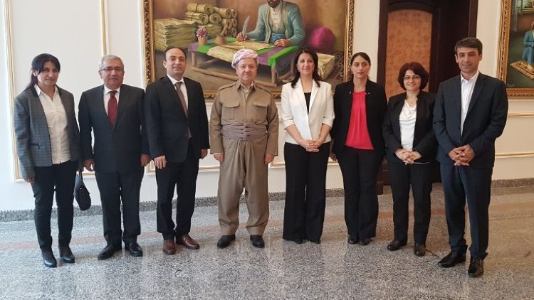 HDP heyeti ile görüşen Başkan Barzani: Kürdistan halkı tüm süreçlerde barışı tercih etti