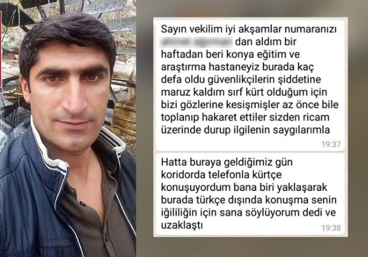 Kürtçe konuşan gence tehdit Hastanede Türkçe dışında bir dil konuşmak yasak