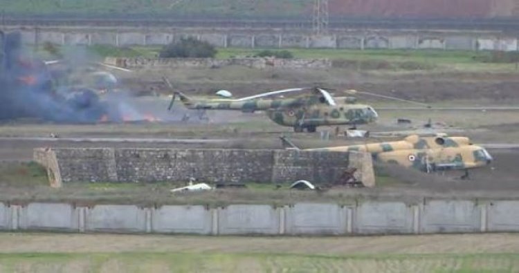 Suriye’de rejime ait askeri havaalanına füze saldırısı gerçekleştirildi