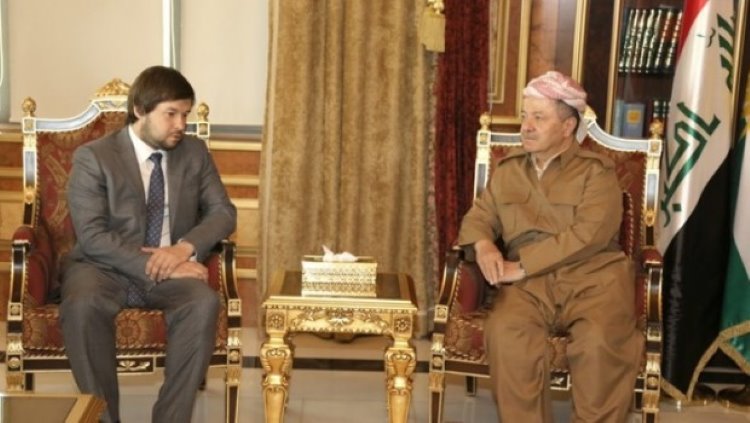 Başkan Barzani: Rus heyeti kabul etti, Rusya, Kürdistan ile İlişkilerin gelişmesinden memnunuz