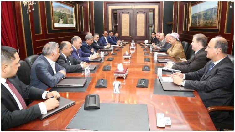 Başkan Barzani, Yeni hükümet için Şii Koalisyonu, ile görüştü