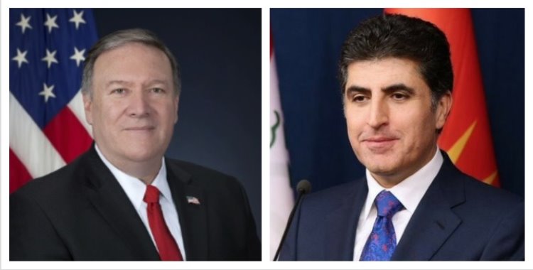 Başbakan Barzani, ABD Dışişleri Bakanı Pompeo ile telefonda görüştü