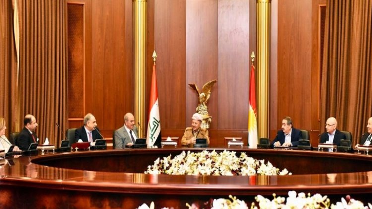 Başkan Barzani, Sünni koalisyon heyeti ve liderlerini kabul etti