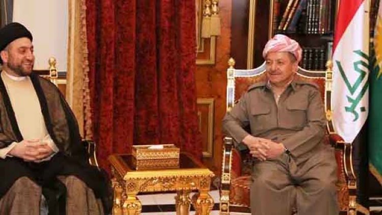 Başkan Barzani Ammar El Hekim ile görüştü