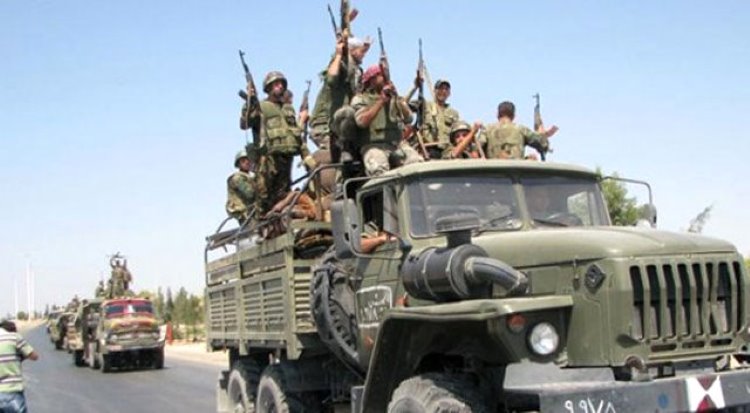 Suriye ordusundan Menbic’e askeri yığınak, Yabancı güçlerin saldırısına yanıt vermeye hazırız